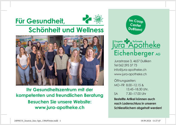 Jura Apotheke Eichenberger